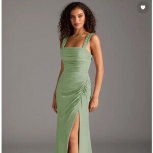 Azazie Jesaphine Dusty Sage Bridesmaid Dress